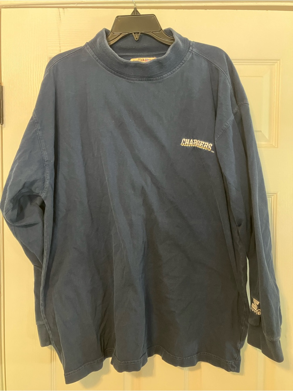 Vintage San Diego Chargers NFL Starter Long Sleeve Shirt Mens Size XL